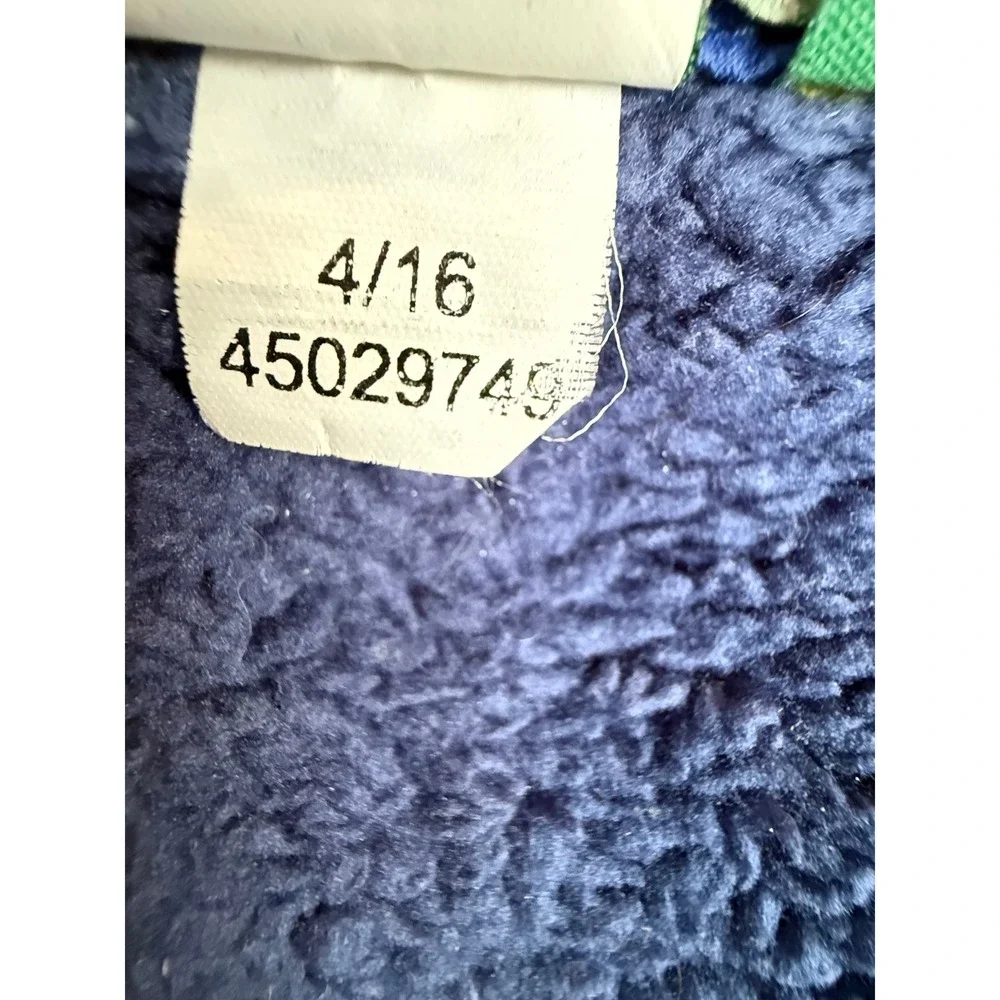 L.L. Bean‎ Boys Youth Size Medium Gray Navy Blue Zip Up Jacket 295452